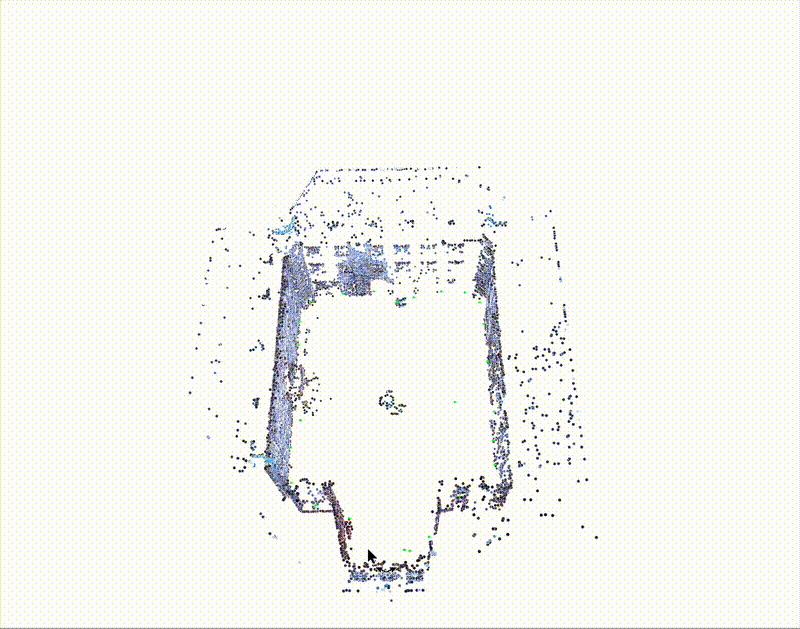 OpenMVG sparse point cloud reconstruction result